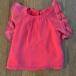 Mayoral - Baby Girl's Red Flutter Sleeve Dressy Top (12 Months)